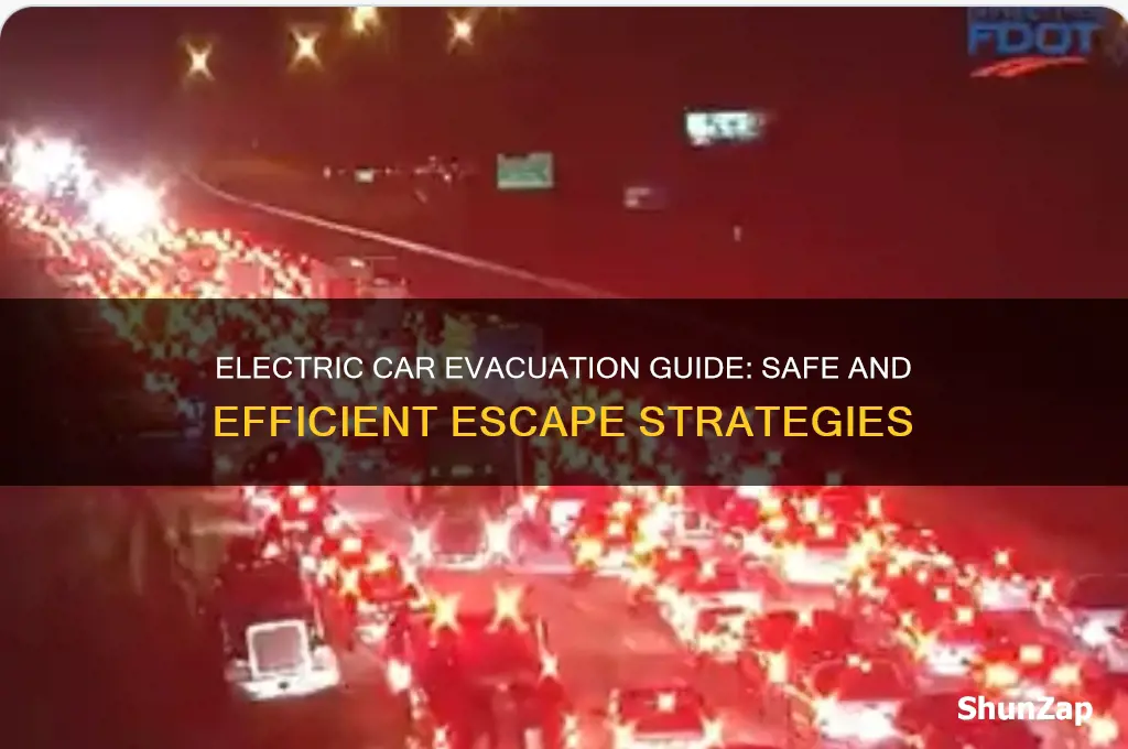 how to evacuate with an electric car