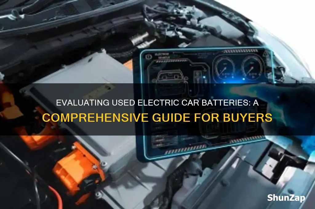 how to evaluate the battery on a used electric car