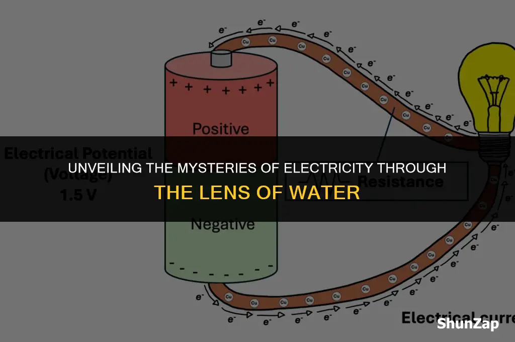 how to explain electricity using water