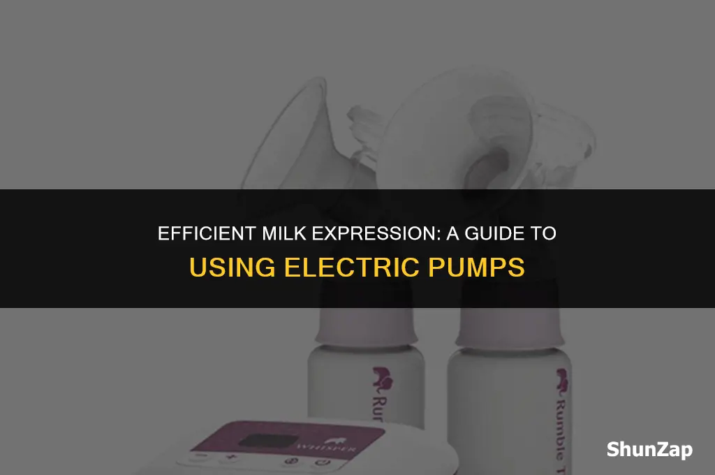 how to express breast milk using electric pump