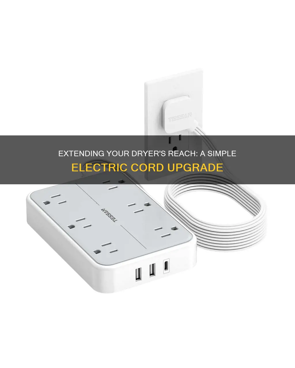 how to extend a dryer electric cord