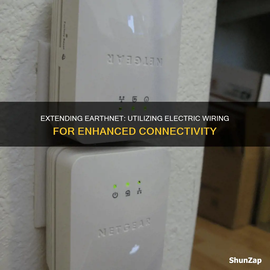how to extend earthnet thru electric wiring