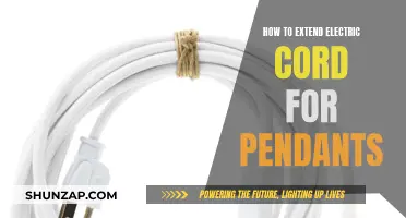 Extending Pendant Electric Cords: A Simple DIY Guide