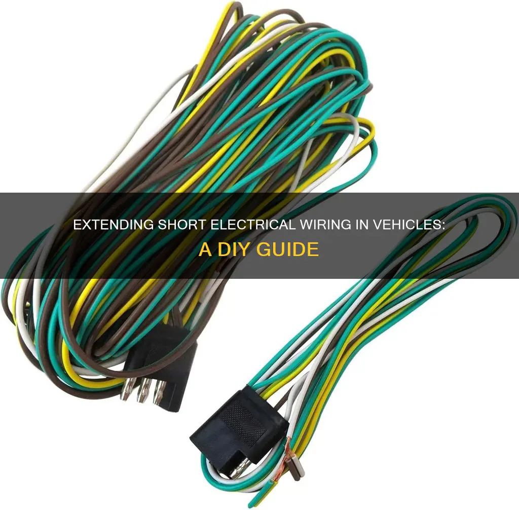 how to extend short electrical wiring vehicle