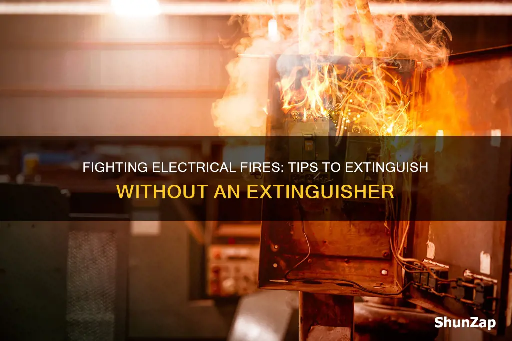 how to extinguish electrical fire without extinguisher