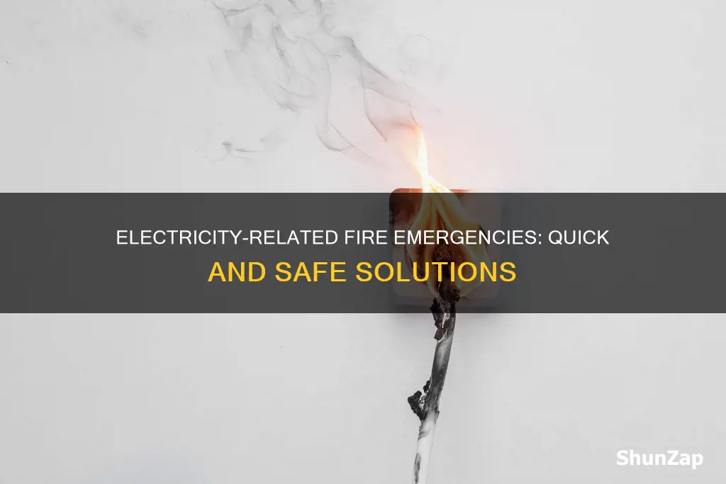 how to extinguish fire caused by electricity
