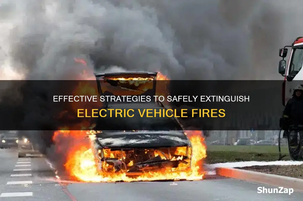 how to fight an electric car fire