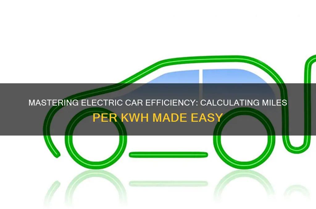 how to figure out miles per kwh on electric car