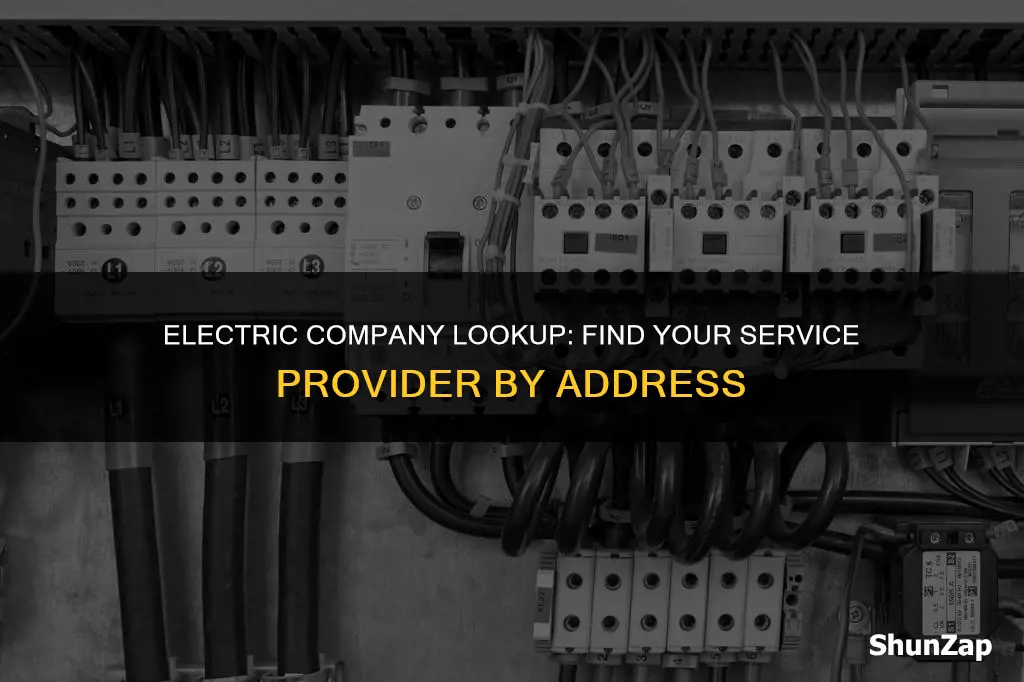 how to figure out what electric company services my address