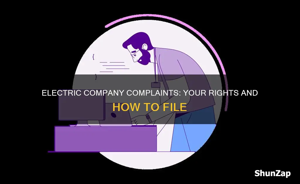 how to file a complaint against a electric company