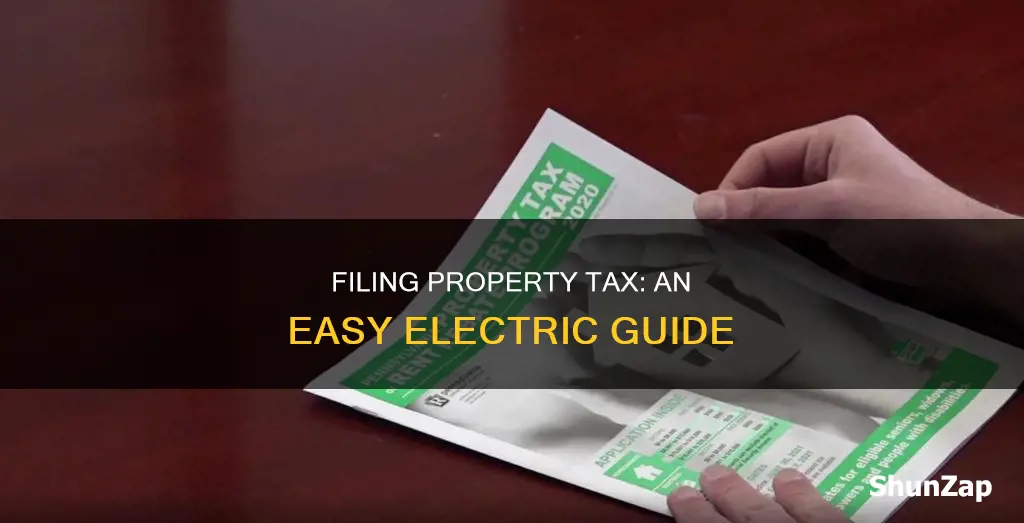 how to file your property tax electrically