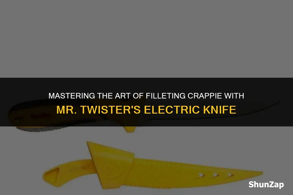 how to filet a crappie using mr twister