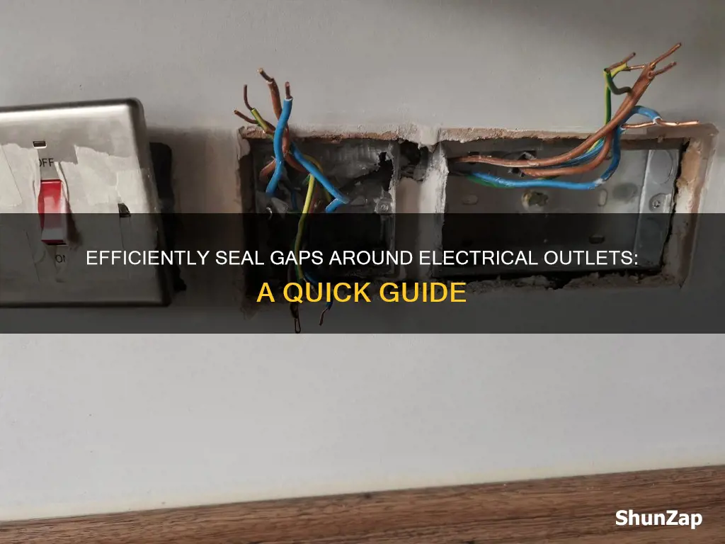 how to fill gaps around electrical sockets