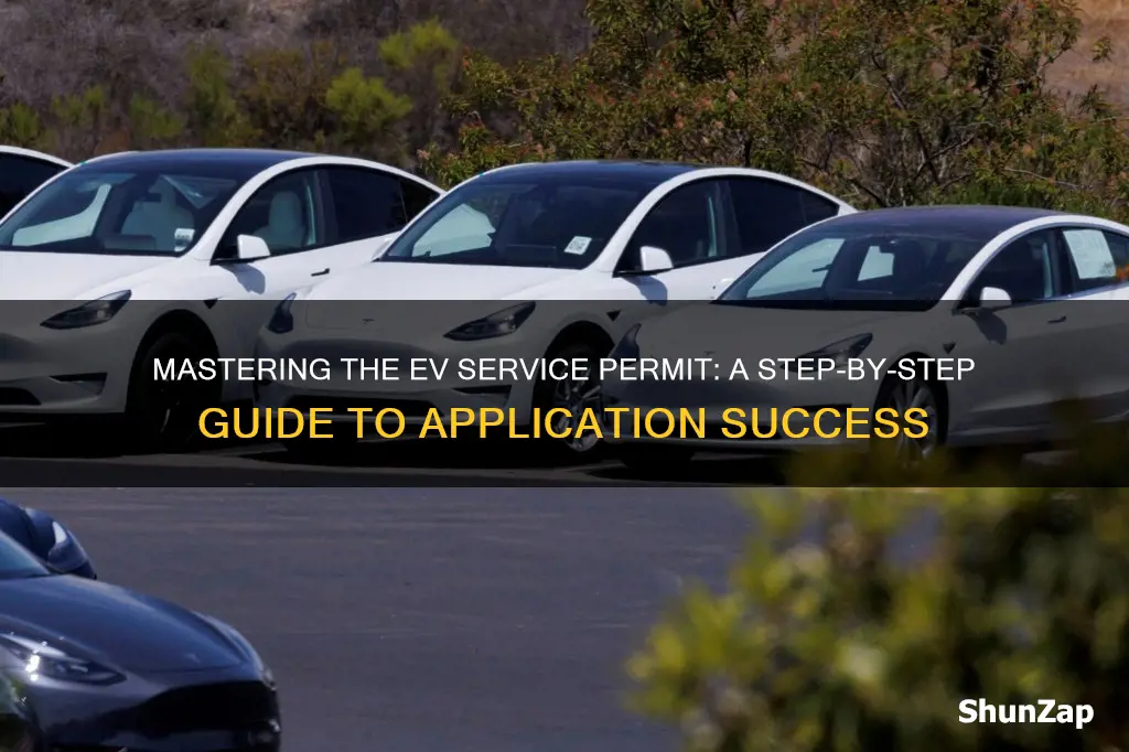 how to fill out electric vehicle service equipment permit application