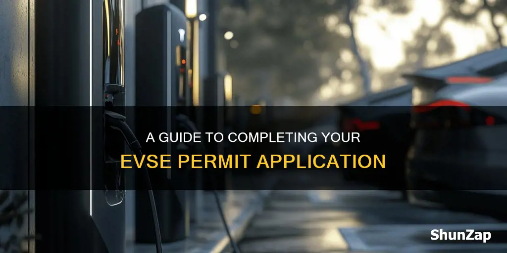 how to fill out electric vehicle service equipment permit application