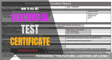 Electrical Test Certificates: Filling Out the Forms Correctly