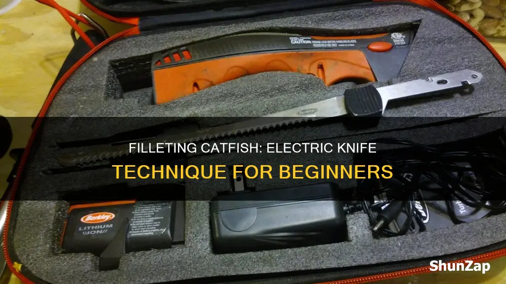 how to fillet catfish with electric knife