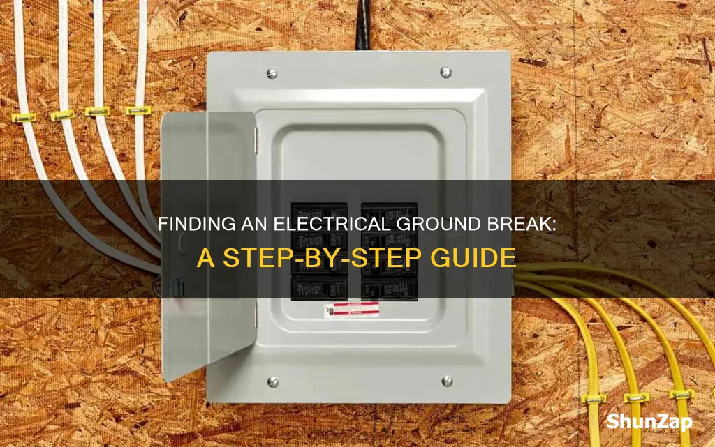 how to find an electrical ground breack