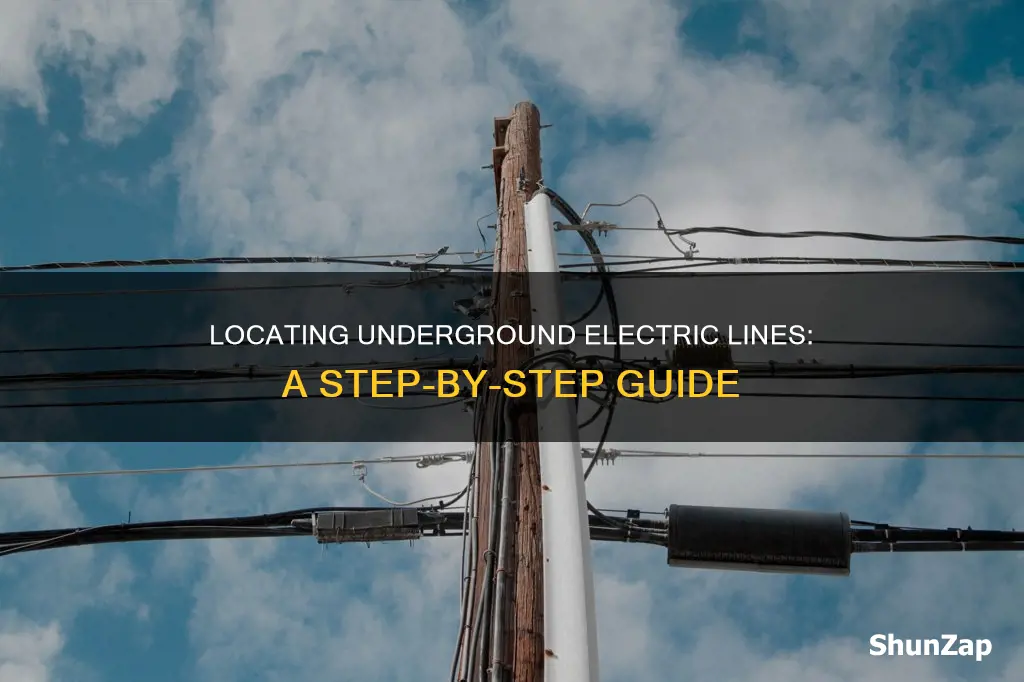 how to find an underground electric line
