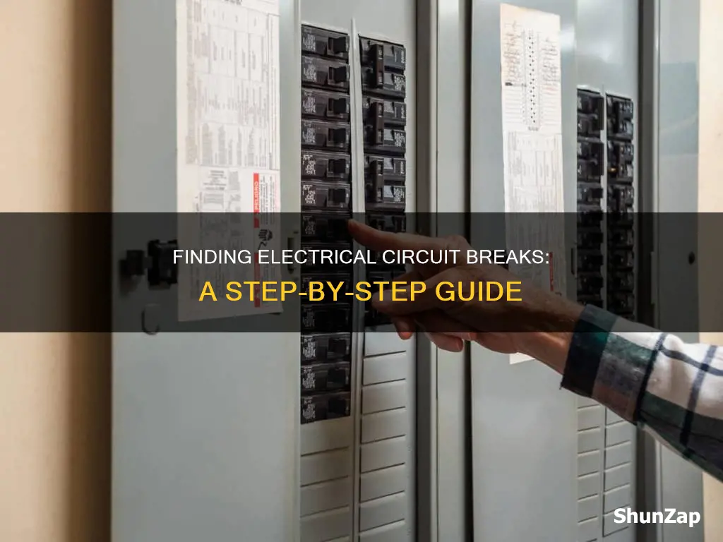 how to find break in electrical circuit