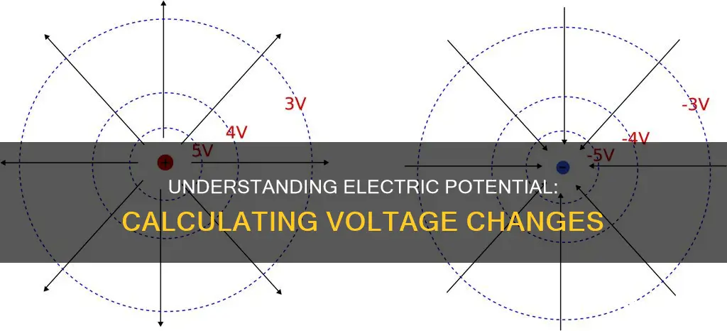 how to find change in electric potential