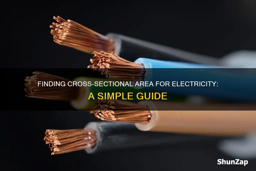 how to find cross sectional are electricity