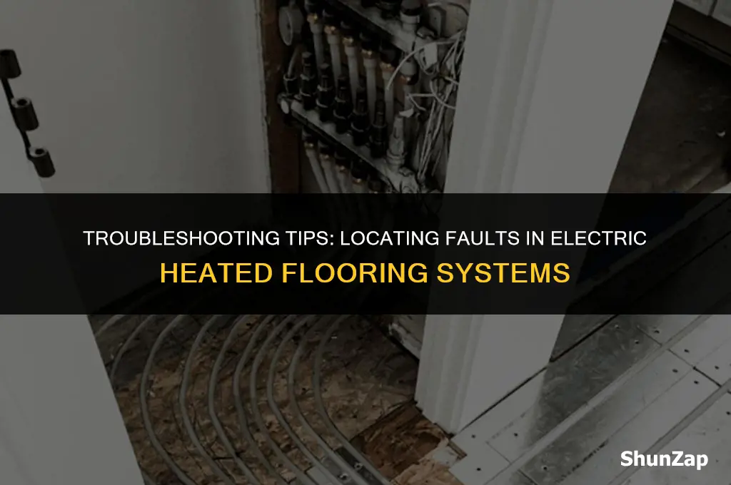 how to find damaged wire electric heated floor
