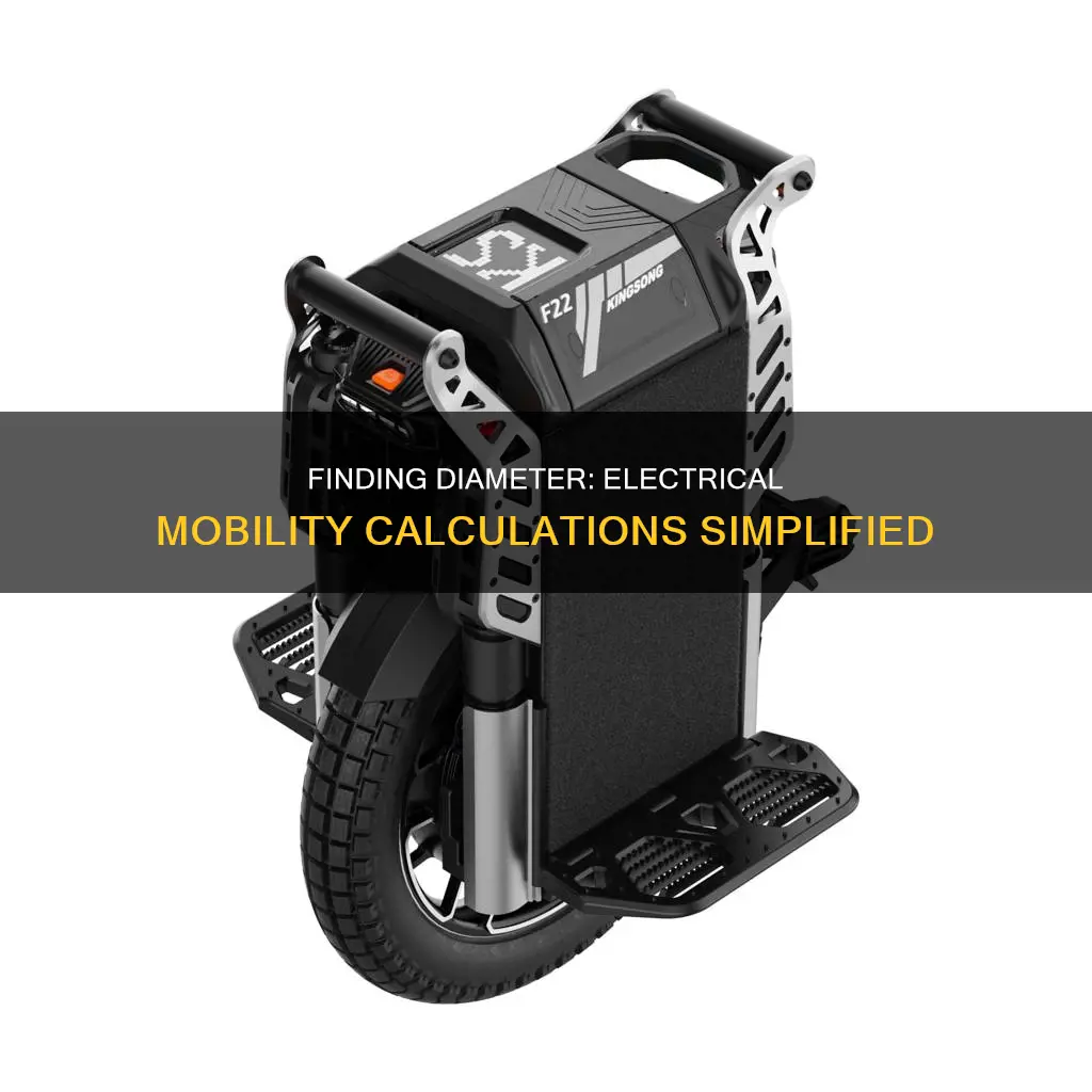how to find diameter given electrical mobility