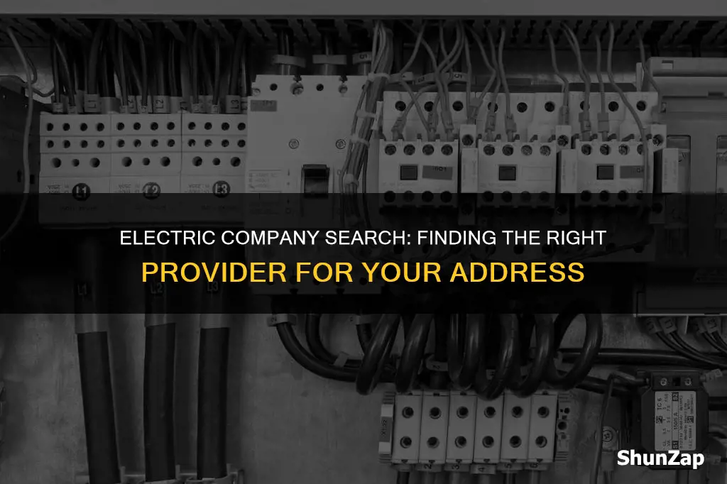 how to find electric company for address
