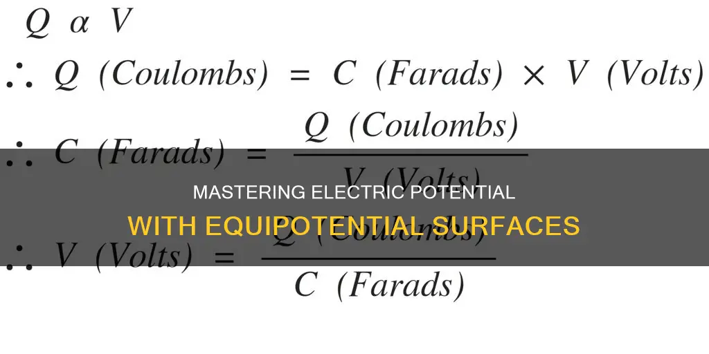 how to find electric potential equation equipotential