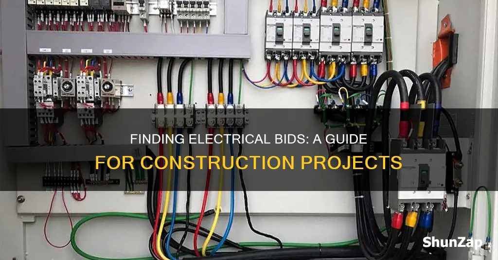 how to find electrical bids for construction