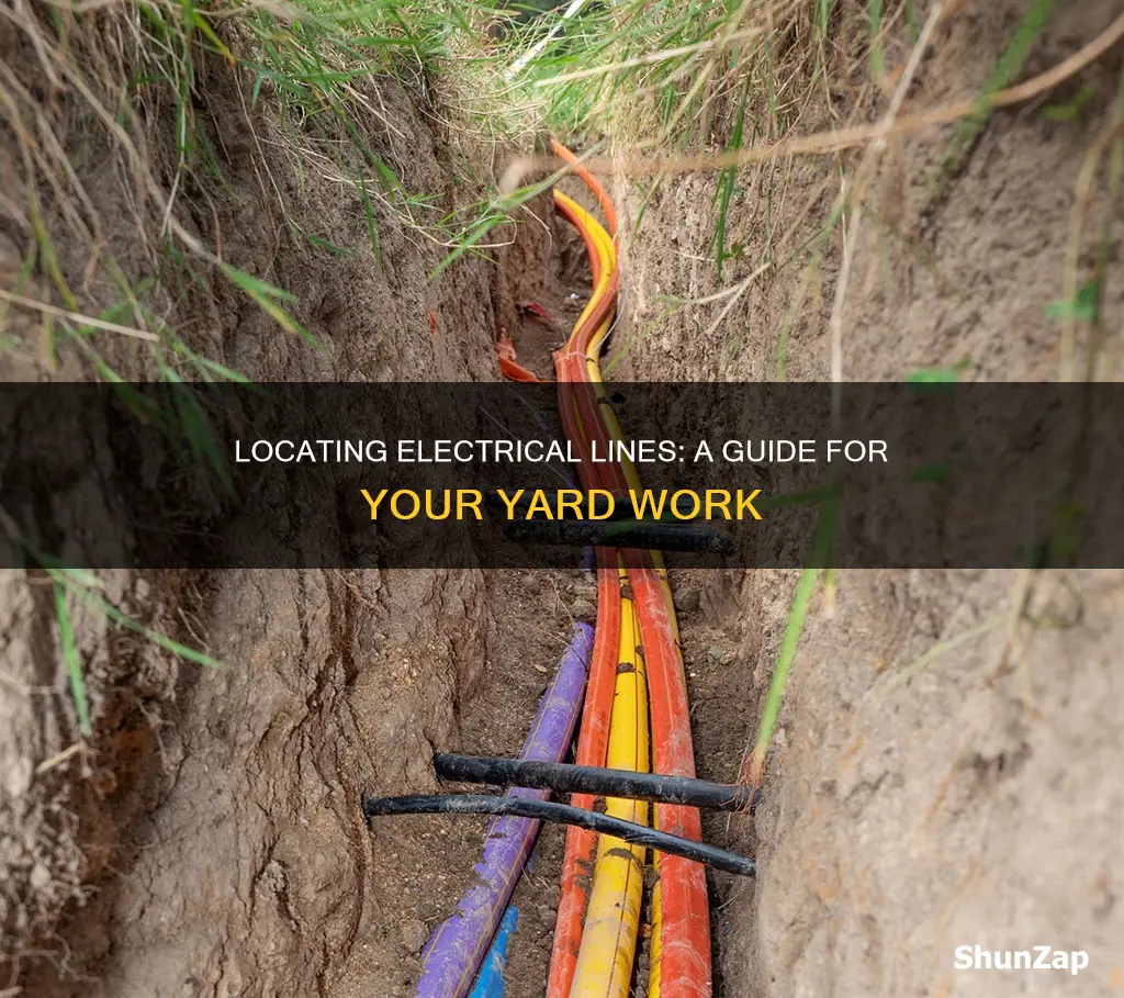 how to find electrical lines in yard