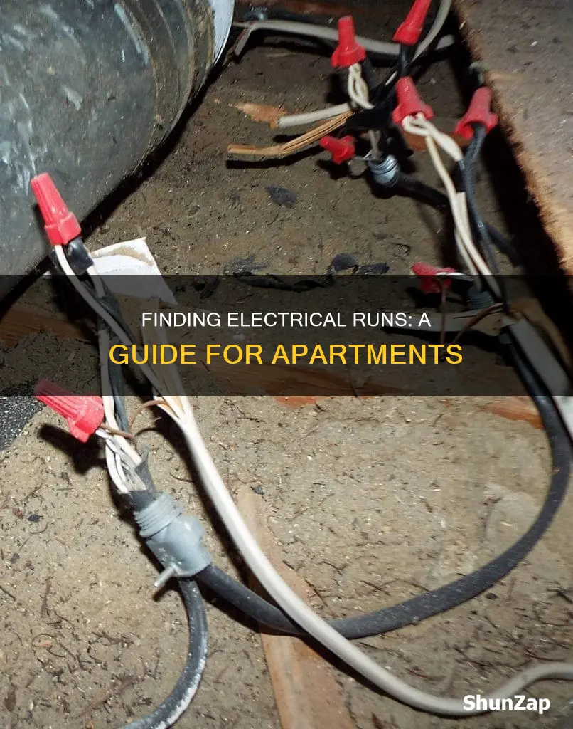 how to find electrical runs in apartment