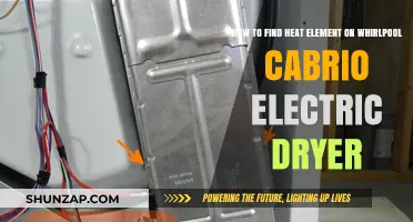 Troubleshooting Your Whirlpool Cabrio Dryer: Locating the Heating Element