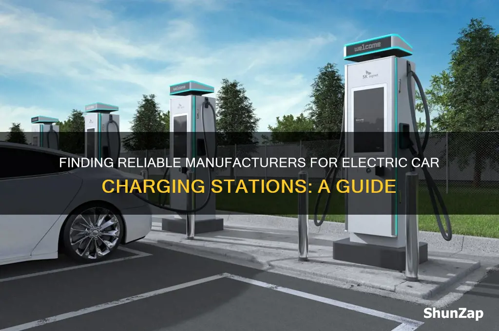 how to find manufacturers of electric car charging stations
