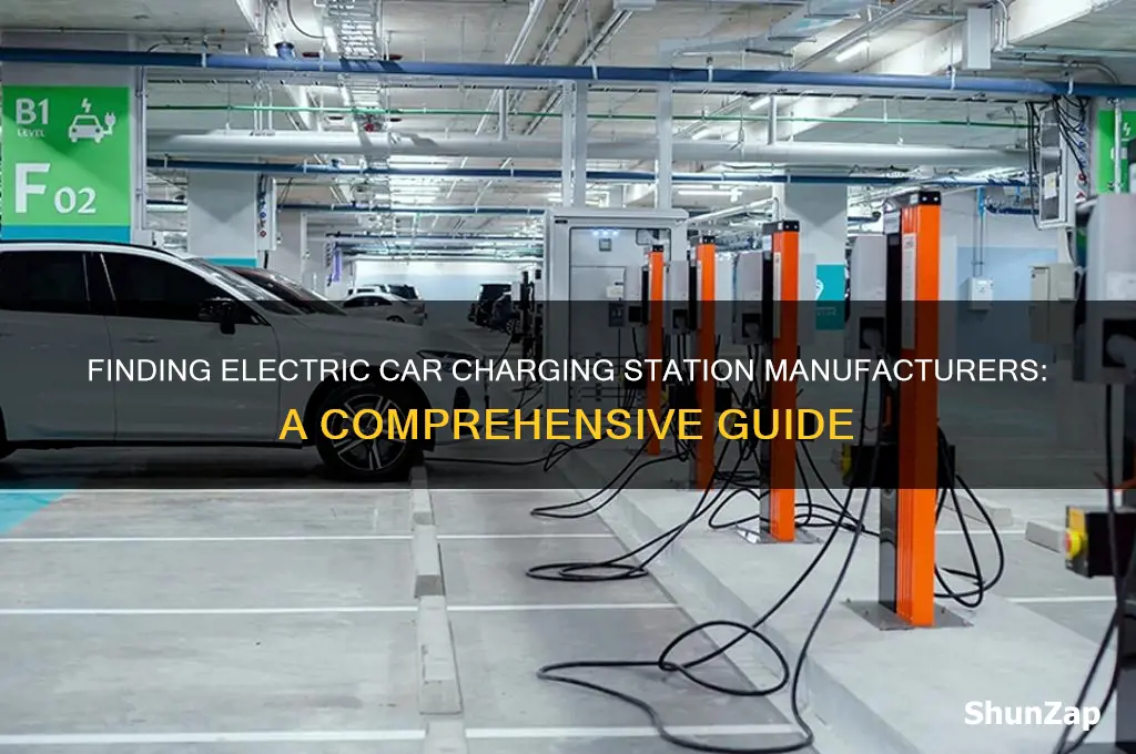 how to find manufacturers of electric car recharinging sations