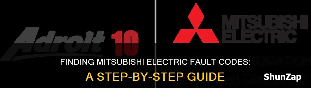 how to find mitsubishi electric fault codes
