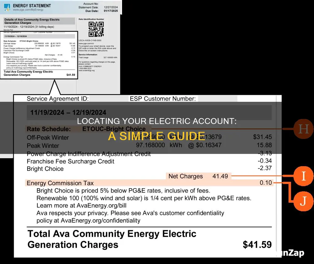 how to find my electric account number
