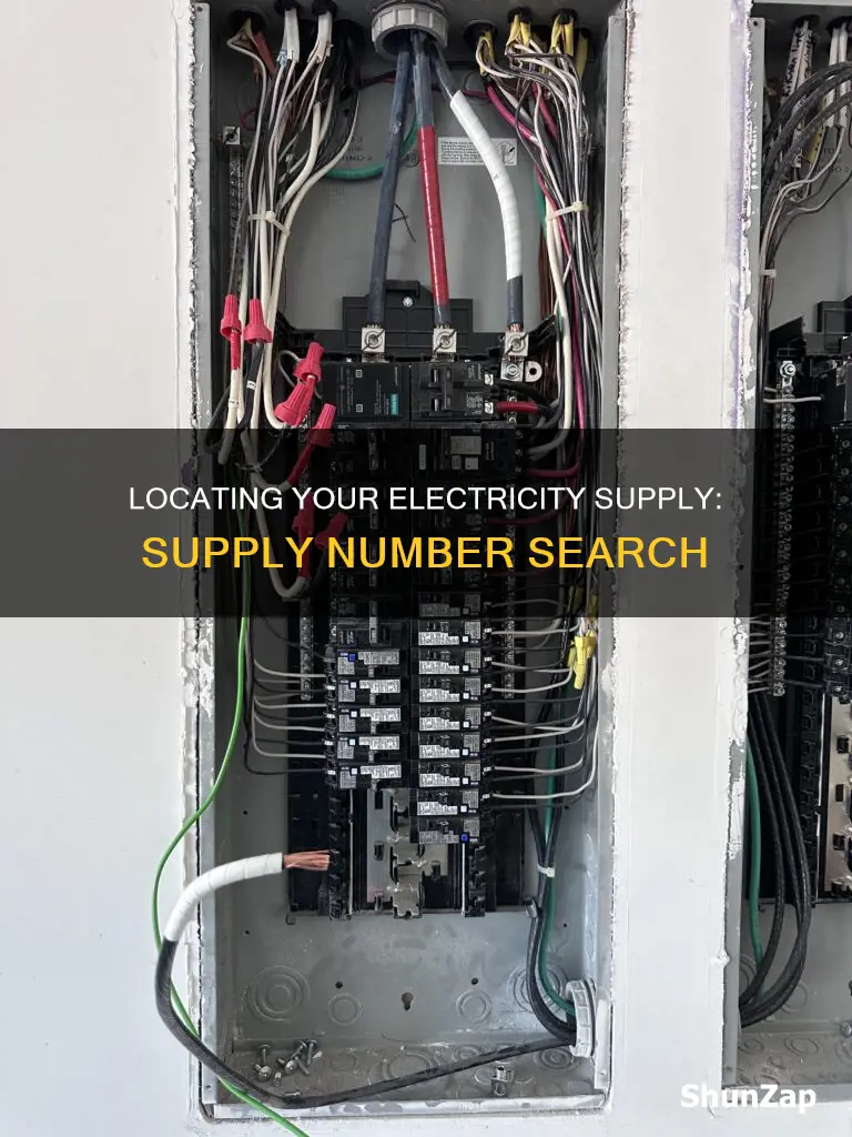 how to find my electricity supply number