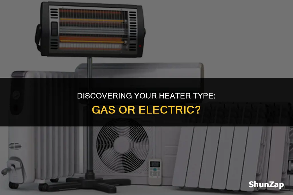how to find out if heater is gas or electric