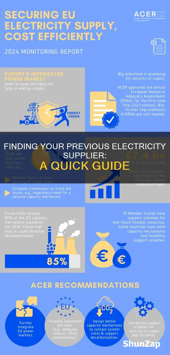 how to find out previous electricity supplier