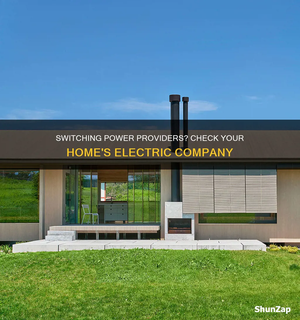 how to find out which electric company a house has