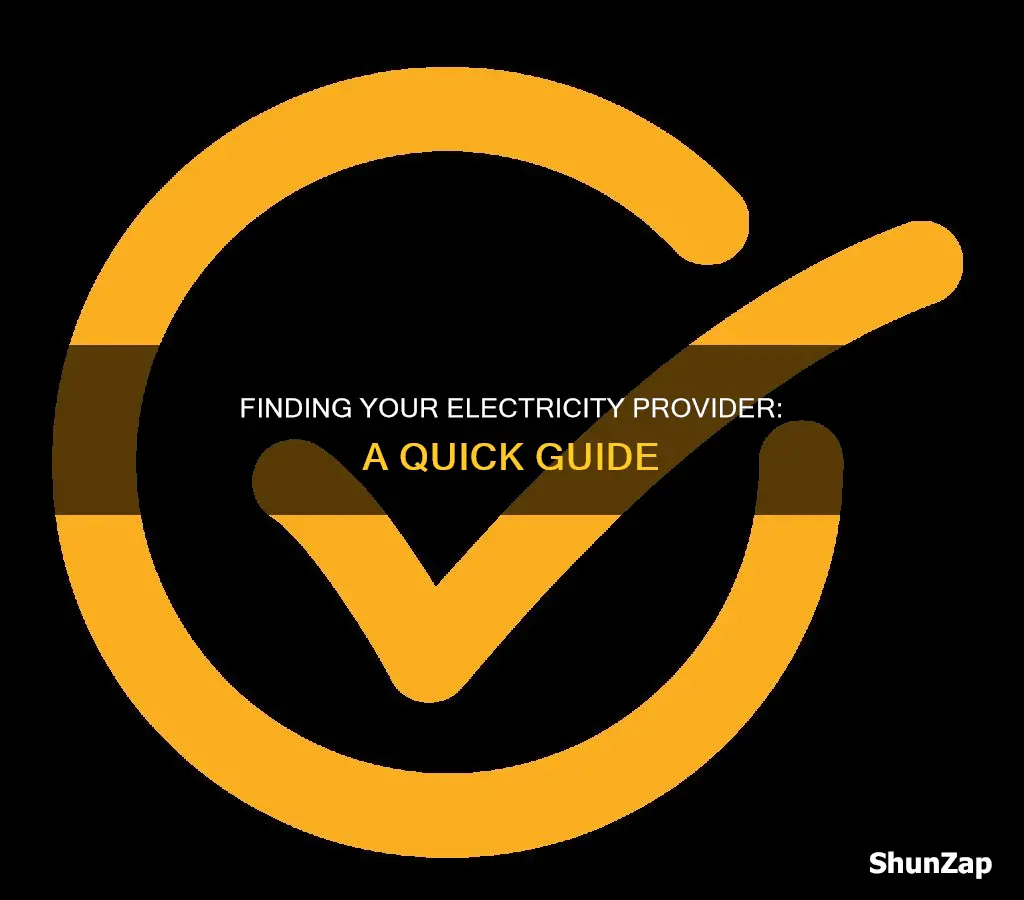 how to find out who provides electric