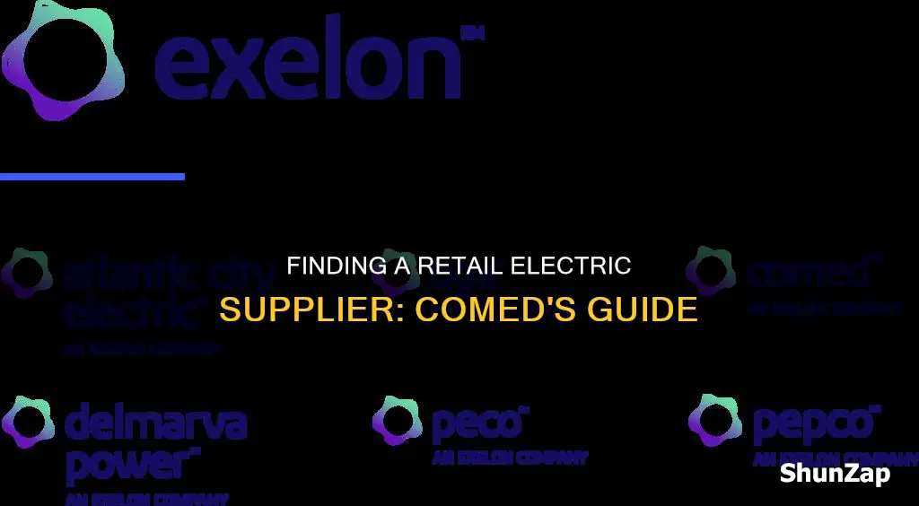 how to find retail electric supplier comed