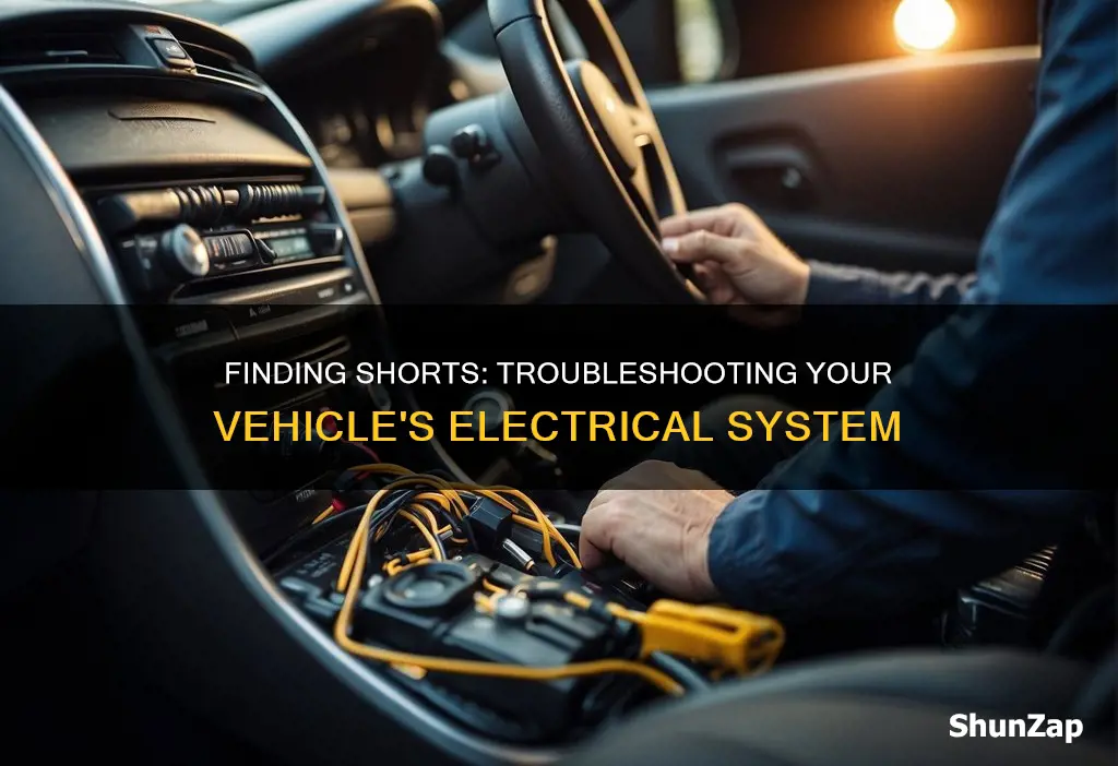 how to find short in vehicle electrical system
