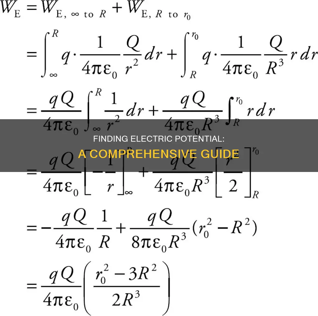 how to find the electric potential everywhere