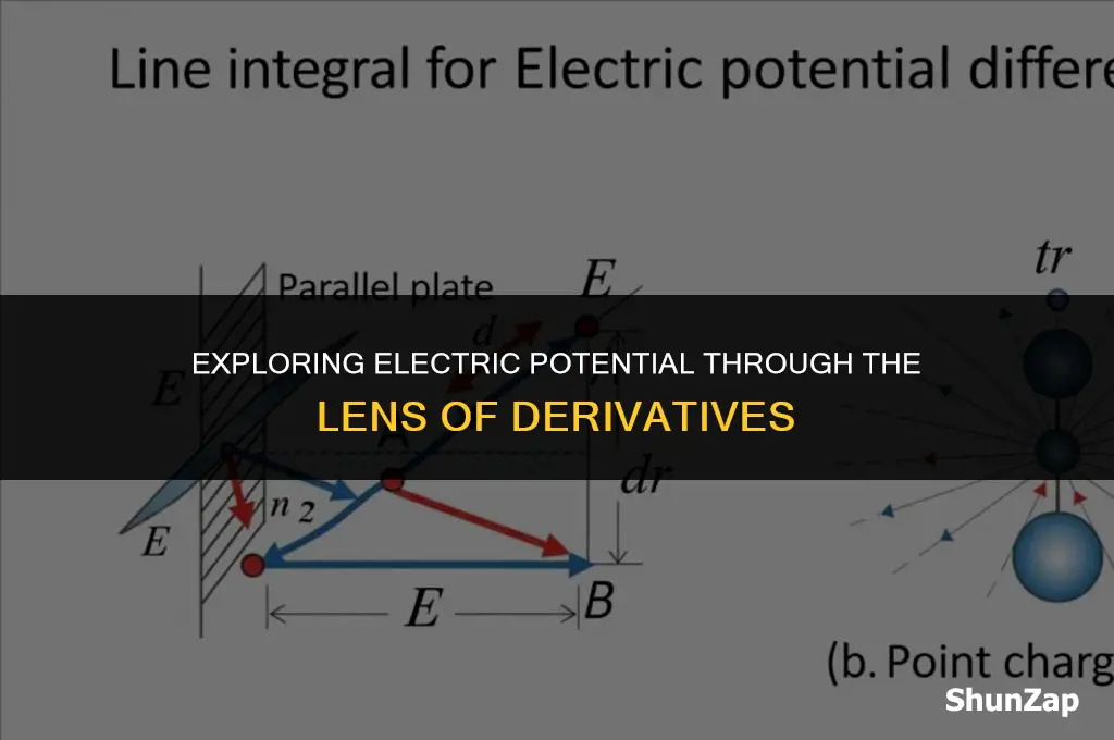 how to find the electric potential using derivative