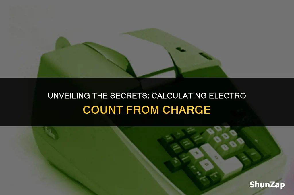 how to find the number of electros using a charge