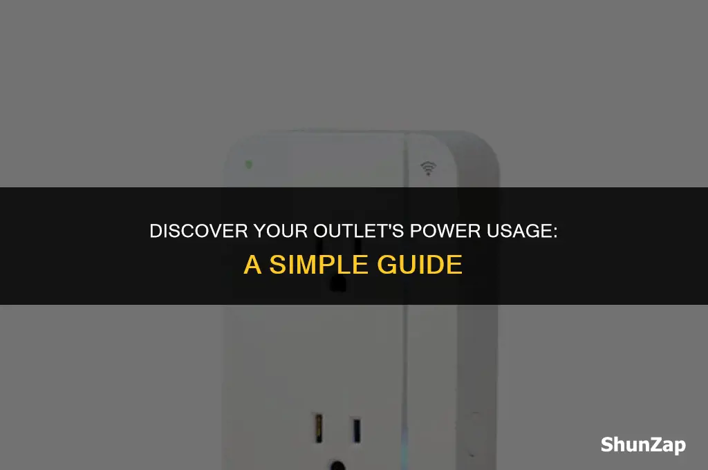 how to find total electricity use on an outlet