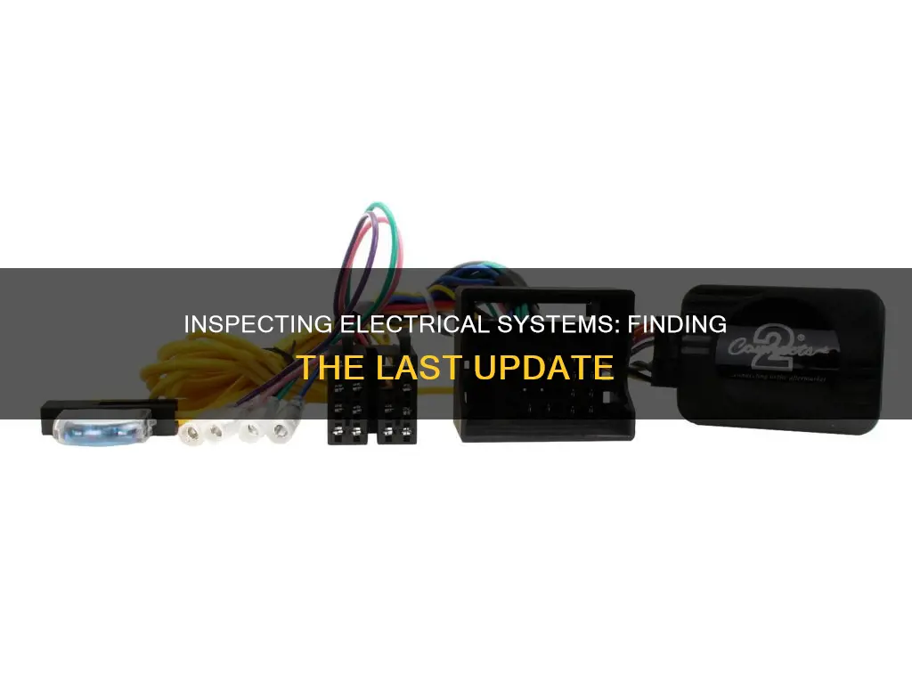 how to find when electrical last updated